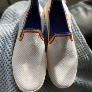 Rothy's Shoes 10.5 | Rothys Rainbow Limited Edition Loafer in White